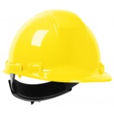 Whistler Cap Style HDPE Shell Hard Hat with 4-Point Textile Suspension and Ratchet Adjustment - Yellow